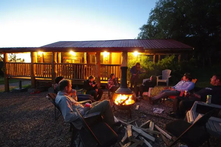 Reesor Ranch Bunkhouse and Campfire, Cypress Hills